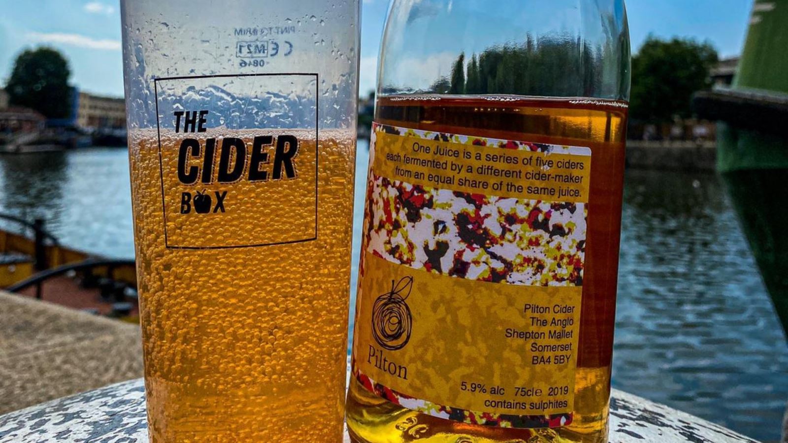 The Cider's Box's modern craft cider pictured at CARGO, Wapping Wharf - credit Thom Foodery
